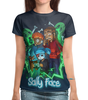Заказать женскую футболку в Москве. Футболка с полной запечаткой (женская) Sally Face  от T-shirt print  - готовые дизайны и нанесение принтов.
