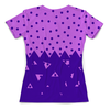 Заказать женскую футболку в Москве. Футболка с полной запечаткой (женская) Падающие треугольники от valezar - готовые дизайны и нанесение принтов.