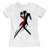 Заказать женскую футболку в Москве. Футболка с полной запечаткой (женская) Танго от Виктор Гришин - готовые дизайны и нанесение принтов.