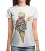 Заказать женскую футболку в Москве. Футболка с полной запечаткой (женская) Сладкое мороженое от Виктория  - готовые дизайны и нанесение принтов.