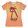 Заказать женскую футболку в Москве. Футболка с полной запечаткой (женская) Billie Eilish( Билли Айлиш)    от T-shirt print  - готовые дизайны и нанесение принтов.