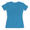 Заказать женскую футболку в Москве. Футболка с полной запечаткой (женская) Голубой узор волн от tanyazet - готовые дизайны и нанесение принтов.