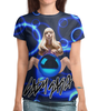 Заказать женскую футболку в Москве. Футболка с полной запечаткой (женская) Lady Gaga от balden - готовые дизайны и нанесение принтов.
