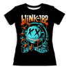Заказать женскую футболку в Москве. Футболка с полной запечаткой (женская) Blink-182 от geekbox - готовые дизайны и нанесение принтов.