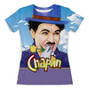 Заказать женскую футболку в Москве. Футболка с полной запечаткой (женская) Chaplin от balden - готовые дизайны и нанесение принтов.