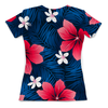 Заказать женскую футболку в Москве. Футболка с полной запечаткой (женская) Hawaii от THE_NISE  - готовые дизайны и нанесение принтов.