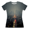 Заказать женскую футболку в Москве. Футболка с полной запечаткой (женская) Ночной город от THE_NISE  - готовые дизайны и нанесение принтов.