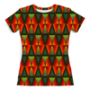Заказать женскую футболку в Москве. Футболка с полной запечаткой (женская) similar triangles от Fonzo - готовые дизайны и нанесение принтов.