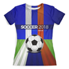 Заказать женскую футболку в Москве. Футболка с полной запечаткой (женская) World Cup 2018 (soccer ball) от balden - готовые дизайны и нанесение принтов.