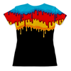 Заказать женскую футболку в Москве. Футболка с полной запечаткой (женская) Краска от THE_NISE  - готовые дизайны и нанесение принтов.