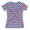 Заказать женскую футболку в Москве. Футболка с полной запечаткой (женская) Линии от THE_NISE  - готовые дизайны и нанесение принтов.