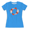 Заказать женскую футболку в Москве. Футболка с полной запечаткой (женская) Рыбки от T-shirt print  - готовые дизайны и нанесение принтов.