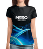 Заказать женскую футболку в Москве. Футболка с полной запечаткой (женская) Metro от THE_NISE  - готовые дизайны и нанесение принтов.