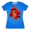 Заказать женскую футболку в Москве. Футболка с полной запечаткой (женская) Angry Birds от balden - готовые дизайны и нанесение принтов.