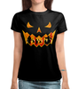Заказать женскую футболку в Москве. Футболка с полной запечаткой (женская) Halloween     от T-shirt print  - готовые дизайны и нанесение принтов.