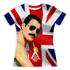 Заказать женскую футболку в Москве. Футболка с полной запечаткой (женская) ✪ Freddie Mercury ✪ от balden - готовые дизайны и нанесение принтов.
