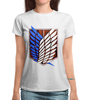 Заказать женскую футболку в Москве. Футболка с полной запечаткой (женская) Крылья свободы от GeekFox  - готовые дизайны и нанесение принтов.