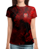 Заказать женскую футболку в Москве. Футболка с полной запечаткой (женская)  Arsenal от THE_NISE  - готовые дизайны и нанесение принтов.