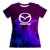 Заказать женскую футболку в Москве. Футболка с полной запечаткой (женская) Mazda от THE_NISE  - готовые дизайны и нанесение принтов.