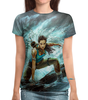Заказать женскую футболку в Москве. Футболка с полной запечаткой (женская) Tomb Raider: Лара Крофт от balden - готовые дизайны и нанесение принтов.