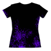 Заказать женскую футболку в Москве. Футболка с полной запечаткой (женская) Фиолетовая краска от Fonzo - готовые дизайны и нанесение принтов.