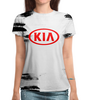 Заказать женскую футболку в Москве. Футболка с полной запечаткой (женская)   KIA авто от THE_NISE  - готовые дизайны и нанесение принтов.