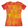 Заказать женскую футболку в Москве. Футболка с полной запечаткой (женская) Треугольники от Fonzo - готовые дизайны и нанесение принтов.