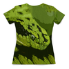 Заказать женскую футболку в Москве. Футболка с полной запечаткой (женская) Змея  от valezar - готовые дизайны и нанесение принтов.