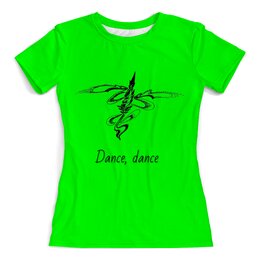 Заказать женскую футболку в Москве. Футболка с полной запечаткой (женская) Танцы с ветром от aviva - готовые дизайны и нанесение принтов.