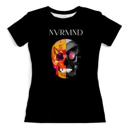 Заказать женскую футболку в Москве. Футболка с полной запечаткой (женская) NVRMND от creativemen - готовые дизайны и нанесение принтов.