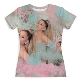 Заказать женскую футболку в Москве. Футболка с полной запечаткой (женская) Ariana Grande от Al Mendal - готовые дизайны и нанесение принтов.