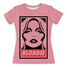 Заказать женскую футболку в Москве. Футболка с полной запечаткой (женская) Blondie  от ПРИНТЫ ПЕЧАТЬ  - готовые дизайны и нанесение принтов.