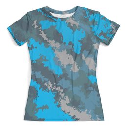 Заказать женскую футболку в Москве. Футболка с полной запечаткой (женская) Military   от T-shirt print  - готовые дизайны и нанесение принтов.