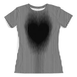 Заказать женскую футболку в Москве. Футболка с полной запечаткой (женская) Illusion Design от balden - готовые дизайны и нанесение принтов.