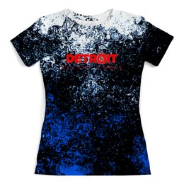 Заказать женскую футболку в Москве. Футболка с полной запечаткой (женская) Detroit  от THE_NISE  - готовые дизайны и нанесение принтов.