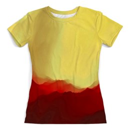 Заказать женскую футболку в Москве. Футболка с полной запечаткой (женская) Необычные краски от THE_NISE  - готовые дизайны и нанесение принтов.