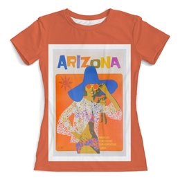 Заказать женскую футболку в Москве. Футболка с полной запечаткой (женская) Аризона от acidhouses - готовые дизайны и нанесение принтов.
