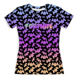 Заказать женскую футболку в Москве. Футболка с полной запечаткой (женская)  Marshmello Fortnite от THE_NISE  - готовые дизайны и нанесение принтов.