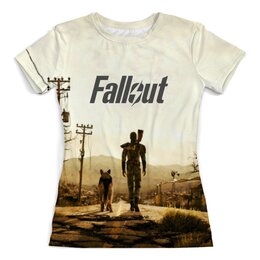 Заказать женскую футболку в Москве. Футболка с полной запечаткой (женская)  Fallout от THE_NISE  - готовые дизайны и нанесение принтов.