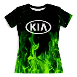Заказать женскую футболку в Москве. Футболка с полной запечаткой (женская) Авто KIA от THE_NISE  - готовые дизайны и нанесение принтов.