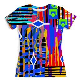Заказать женскую футболку в Москве. Футболка с полной запечаткой (женская) Авторский стиль от mimiart  - готовые дизайны и нанесение принтов.