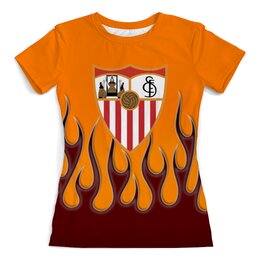 Заказать женскую футболку в Москве. Футболка с полной запечаткой (женская) Sevilla от THE_NISE  - готовые дизайны и нанесение принтов.