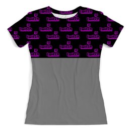 Заказать женскую футболку в Москве. Футболка с полной запечаткой (женская) Twitch от THE_NISE  - готовые дизайны и нанесение принтов.