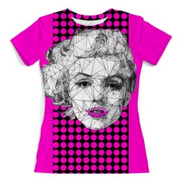 Заказать женскую футболку в Москве. Футболка с полной запечаткой (женская) Мэрилин от Арам Тахмазян - готовые дизайны и нанесение принтов.