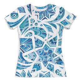Заказать женскую футболку в Москве. Футболка с полной запечаткой (женская) мозаика от THE_NISE  - готовые дизайны и нанесение принтов.