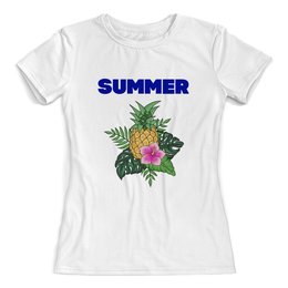 Заказать женскую футболку в Москве. Футболка с полной запечаткой (женская) summer от THE_NISE  - готовые дизайны и нанесение принтов.