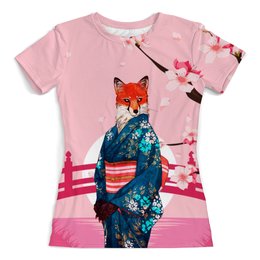 Заказать женскую футболку в Москве. Футболка с полной запечаткой (женская) В образе от T-shirt print  - готовые дизайны и нанесение принтов.
