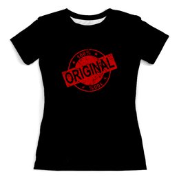Заказать женскую футболку в Москве. Футболка с полной запечаткой (женская) original от THE_NISE  - готовые дизайны и нанесение принтов.