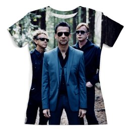 Заказать женскую футболку в Москве. Футболка с полной запечаткой (женская) Depeche Mode от Александр - готовые дизайны и нанесение принтов.