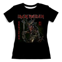 Заказать женскую футболку в Москве. Футболка с полной запечаткой (женская) Iron Maiden от Leichenwagen - готовые дизайны и нанесение принтов.